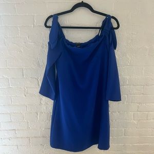 Club Monaco off the shoulder dress with long sleeves